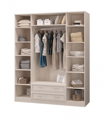 Шкаф четырехдверный Можгинский лесокомбинат Верона П0005537 Дуб Атланта