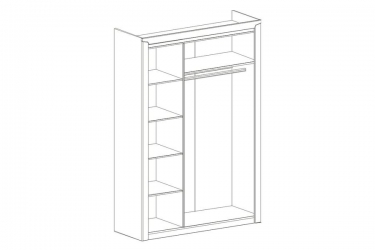 Шкаф для одежды 3-дверный Мебельград Соренто 03 Дуб Стирлинг