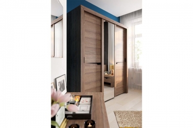 Шкаф с раздвижными дверями Мебельград Соренто 16 Дуб Стирлинг