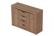 Тумба с ящиками и дверцами Мебельград Соренто 19 Дуб Стирлинг