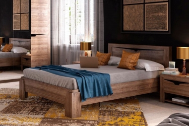 Кровать 1200 Мебельград Соренто 21 Дуб Стирлинг