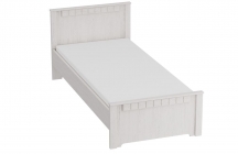 Кровать Мебельград Прованс 4 с основанием Бодега белая Патина премиум