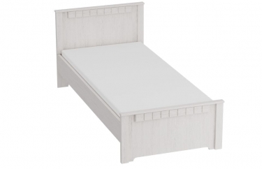 Кровать Мебельград Прованс 4 с основанием Бодега белая Патина премиум