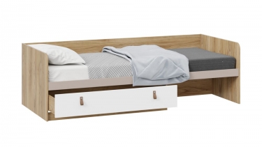 Кровать Трия Марвин ТД-345.12.01 Глиняный серый/Белый/Яблоня Беллуно