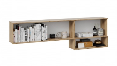 Шкаф навесной Трия Марвин ТД-345.12.21 Глиняный серый/Белый/Яблоня Беллуно