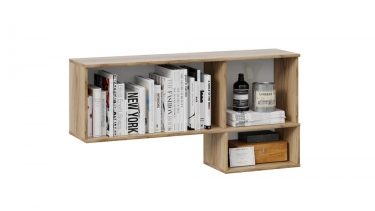 Шкаф навесной Трия Марвин ТД-345.15.11 Глиняный серый/Белый/Яблоня Беллуно