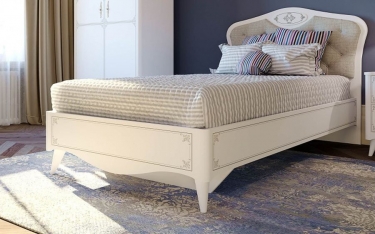 Кровать полутороспальная 1200 Любимый дом Элис ЛД.532.090.000.001 Белая