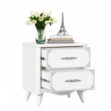 Тумба прикроватная Любимый дом Элис ЛД 532.020.000 Белая