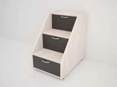 Лестница для кровати 160 Техномебель Радуга Л Дуб млечный / Венге