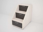 Лестница для кровати 160 Техномебель Радуга Л Ясень шимо темный / Ясень шимо светлый