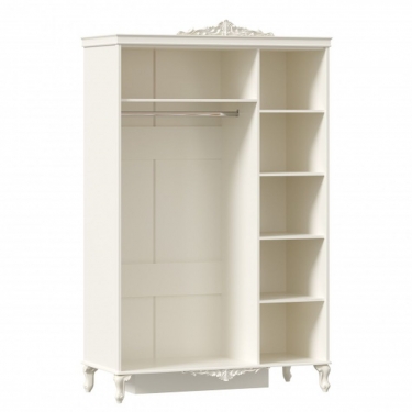 Шкаф трехстворчатый Любимый дом Маркиза ЛД 517.073.000 Алебастр