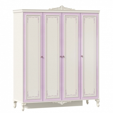 Шкаф четырехстворчатый Любимый дом Маркиза ЛД 517.113.000 Алебастр
