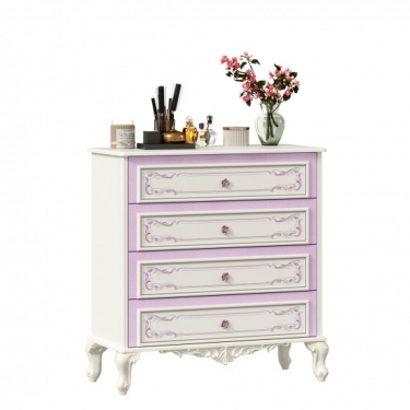 Комод с 4 ящиками Любимый дом Маркиза ЛД 517.025.000 Алебастр