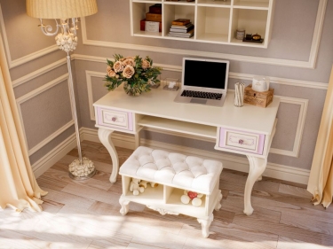 Стол письменный Любимый дом Маркиза ЛД 517.045.000 Алебастр