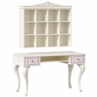 Стол письменный с полкой навесной Любимый дом Маркиза 03 Алебастр
