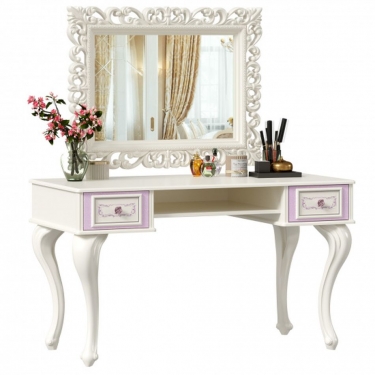 Стол письменный с зеркалом Любимый дом Маркиза 05 Алебастр