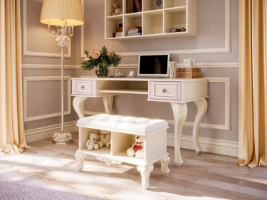 Комплект мебели для детской Любимый дом Маркиза 3 Алебастр Шампань