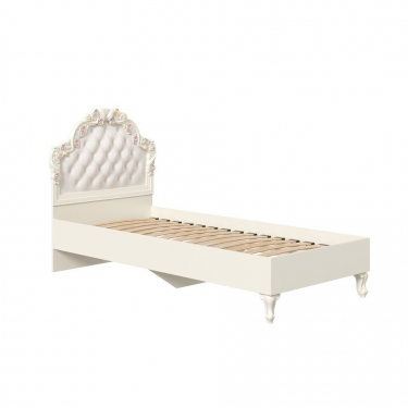 Кровать односпальная 900 Любимый дом Луиза ЛД 665.260.000.001 Алебастр Шампань