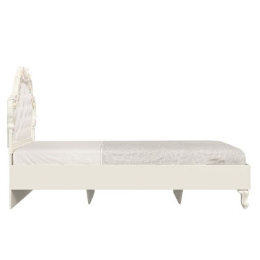 Кровать полутороспальная 1200 Любимый дом Луиза ЛД 665.290.000.001 Алебастр Шампань