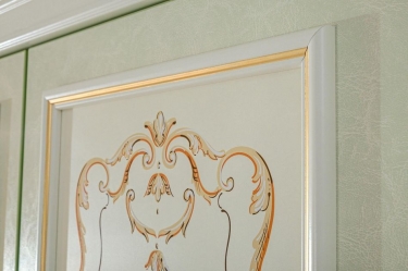 Шкаф трехстворчатый с зеркалом Любимый дом Луиза ЛД 665.074.000 Алебастр