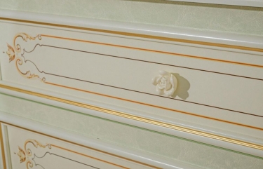 Комод высокий с 6 ящиками Любимый дом Луиза ЛД 665.085.000 Алебастр