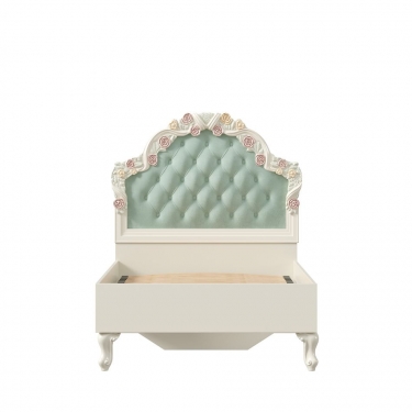 Кровать односпальная 900 Любимый дом Луиза ЛД 665.065.000 Алебастр Мятный