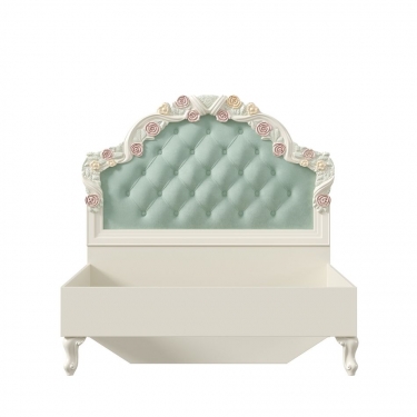 Кровать 1200 без основания Любимый дом Луиза ЛД 665.291.000.002 Алебастр Мятный