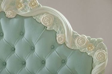 Кровать 1200 без основания Любимый дом Луиза ЛД 665.291.000.002 Алебастр Мятный