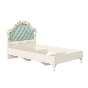 Кровать 1200 без основания Любимый дом Луиза ЛД 665.291.000.002 Алебастр Мятный