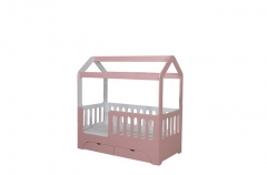 Кровать-домик Версаль В-2 с ящиками 800x1600 Бизе