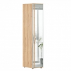 Шкаф одностворчатый зеркальный Любимый дом Марта-2 ЛД 406.030.000 Дуб золотой Белый