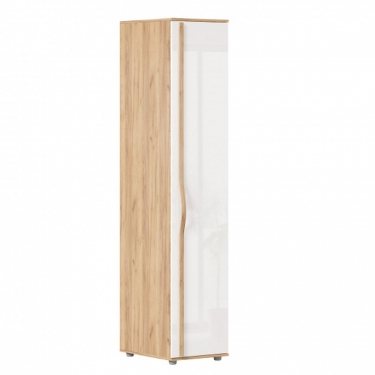 Шкаф одностворчатый глухой Любимый дом Марта-2 ЛД 406.010.000 Дуб золотой Белый глянец