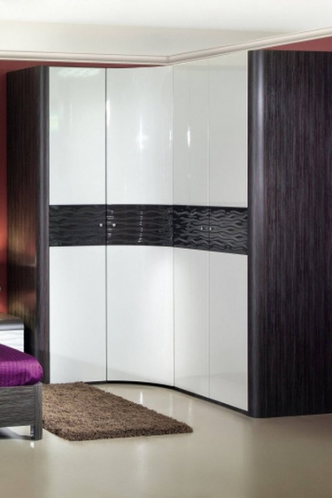 Шкаф угловой Любимый дом Соната ЛД 628.050.000 Серый Шоколад Венге Цаво