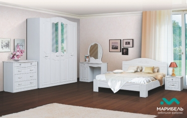 Кровать 1,82,0 м с подъемным механизмом Ева-10 МАГ-РИВЕР Туя светлая/Дуб беленый