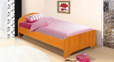 Кровать 800 х 1900 мм с низкой ножной спинкой МАГ-РИВЕР Анкор светлый