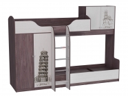 Кровать 2х ярусная 2 Омега 18 МАГ-РИВЕР Анкор светлый/Анкор темный