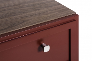 Комод 3 ящика R-home Norton К Кармин