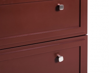 Комод 3 ящика R-home Norton К Кармин