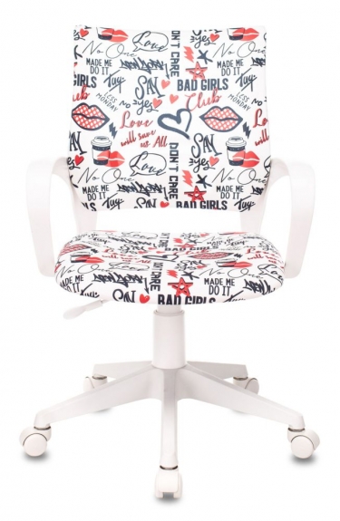 Кресло детское Бюрократ Бюрократ KD-W4/REDLIPS