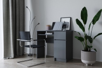 Стол компьютерный ДСВ мебель МОРИ МС-1 правый Графит