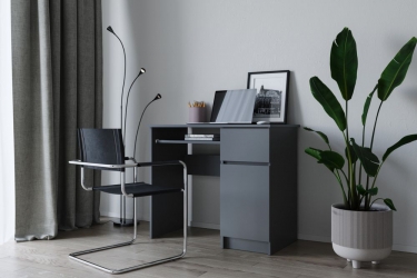 Стол компьютерный ДСВ мебель МОРИ МС-1 правый Графит