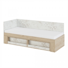 Кровать МАГ-РИВЕР Алиса 0,8 с панелями Спринт 0,8 и 2,0 Мод. 1.7 Гикори Джексон/Спринт