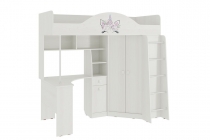 Детский комплекс Мебельсон Фэнтези MDF-08 белый рамух