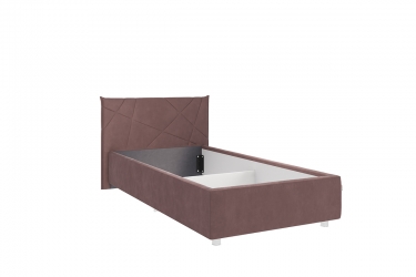 Кровать 0.9 Мебельсон Квест КМ0.9-17 пудра велюр