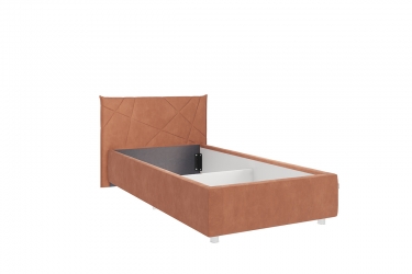 Кровать 0.9 Мебельсон Квест КМ0.9-17 персик велюр