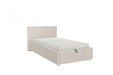 Кровать 0.9 Мебельсон Квест КМ0.9-17 крем велюр