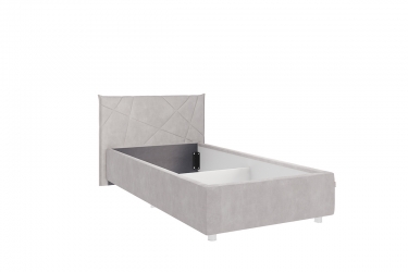 Кровать 0.9 Мебельсон Квест КМ0.9-17 галька велюр