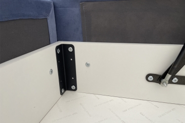 Кровать 0.9 Мебельсон Квест Софа КМ.S-17 топаз велюр