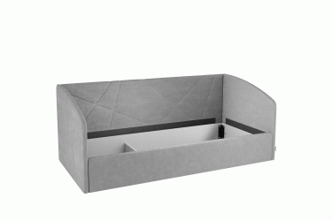 Кровать 0.9 Мебельсон Квест Софа КМ.S-17 топаз велюр