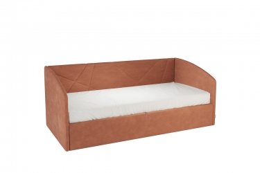 Кровать 0.9 Мебельсон Квест Софа КМ.S-17 персик велюр